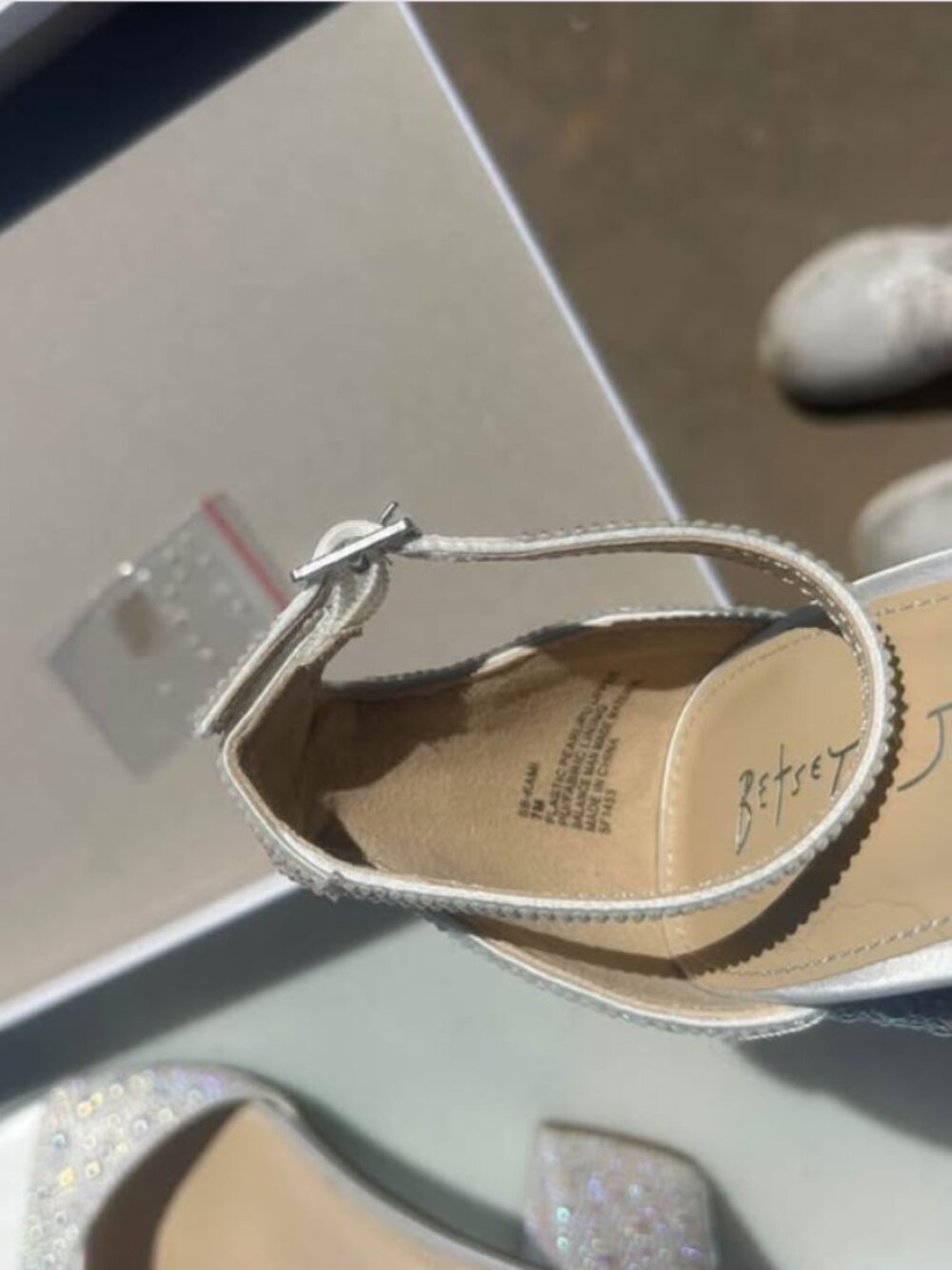 Betsey Johnson Size 7 Kami Pearl Heels- Brand New, Never Worn - Picture 2 of 5